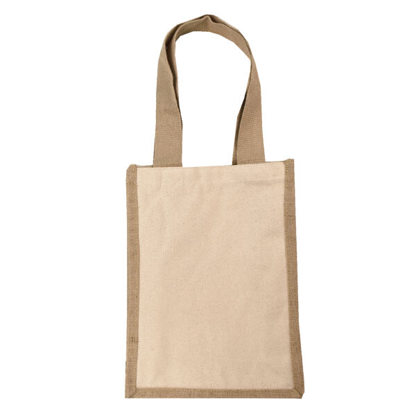 Jute/Canvas Mini Tote Thumbnail