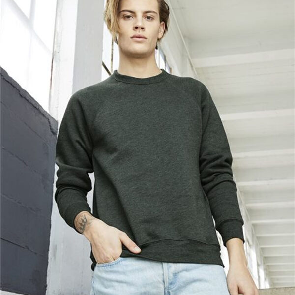 BELLA + CANVAS - Unisex Sponge Fleece Raglan Crewneck Sweatshirt Thumbnail