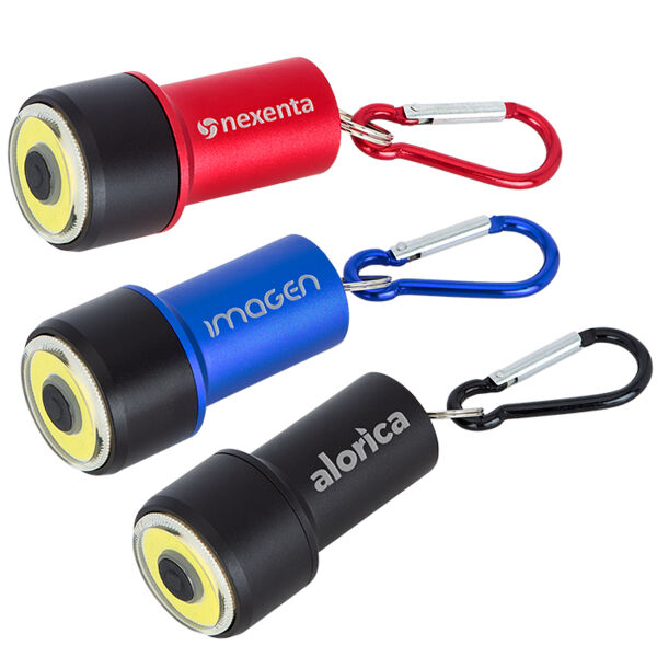 Mini COB Flashlight with Carabiner Thumbnail