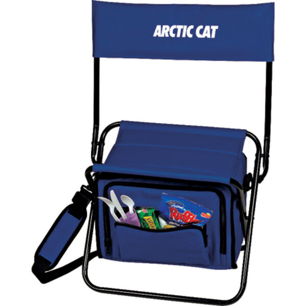 Folding Insulated 12-Can Cooler Chair Thumbnail
